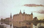 Schlob Frederiksborg im Abendlicht